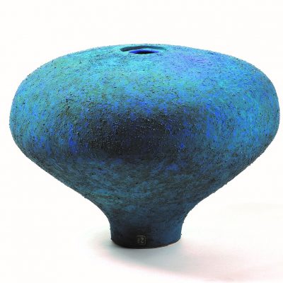 Elisa Stuetzle-Siegsmund, Keramik, große Kugelform tuerkis, Kachel
